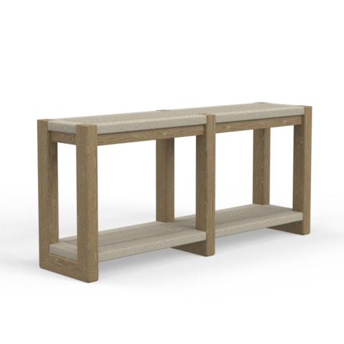 Contemporary 2-Shelf Console Table