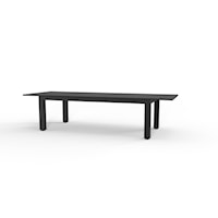 Contemporary Outdoor 90"-120" Extension Dining Table