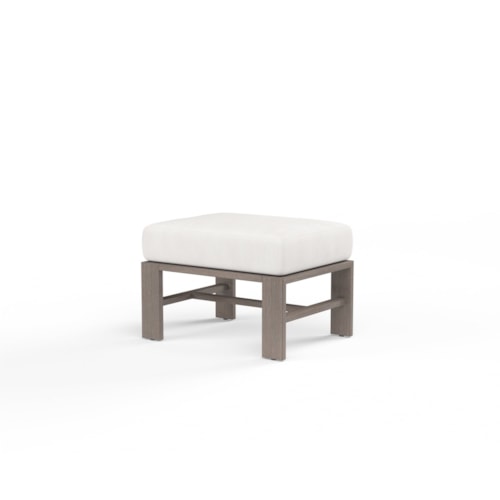 Transitional Outdoor Ottoman