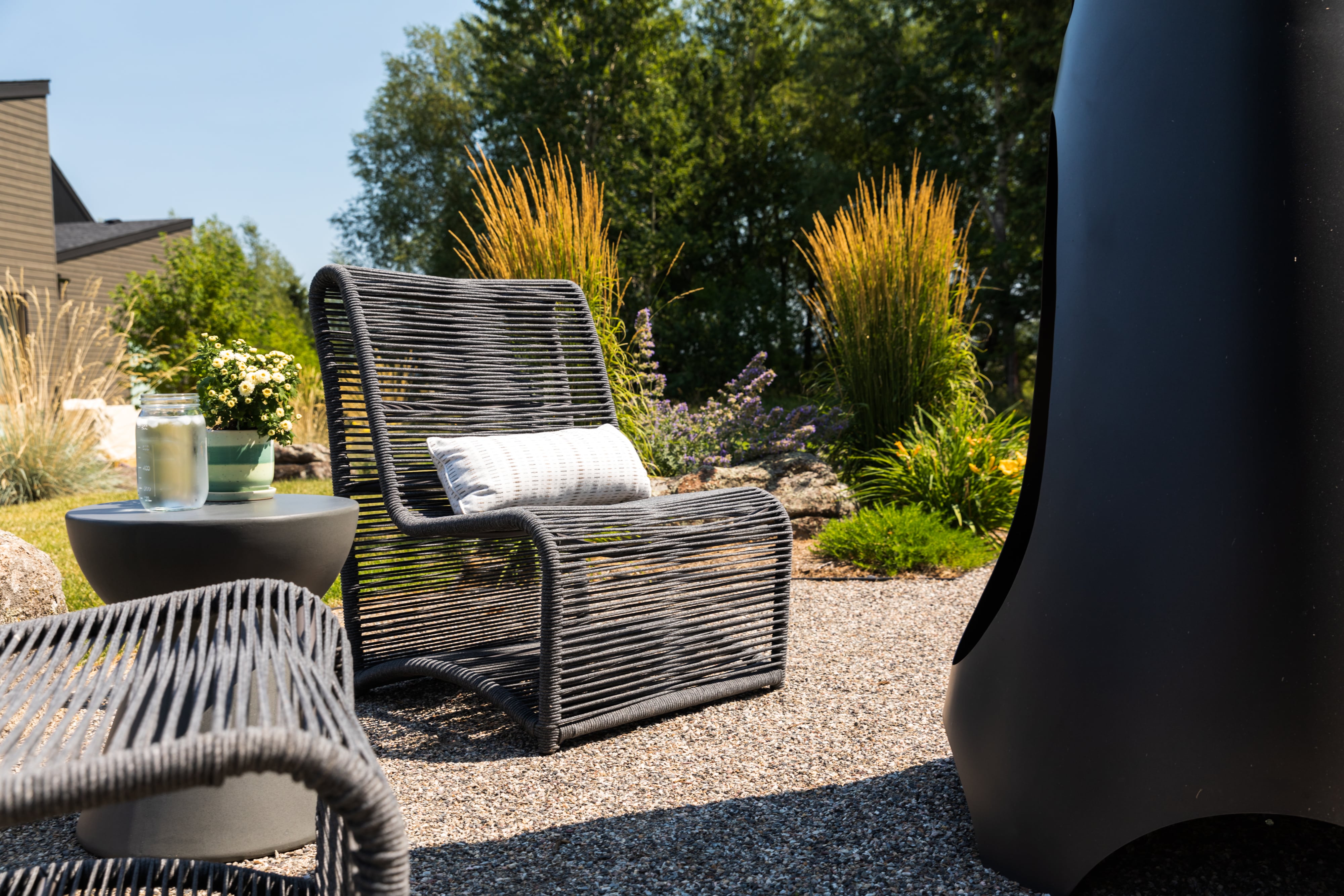 Sunset West Milano Armless Outdoor Club Chair