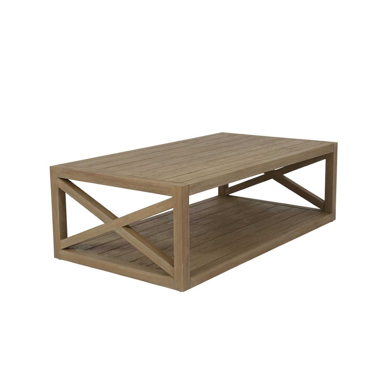 Sunset West Coastal Teak Rectangular Coffee Table