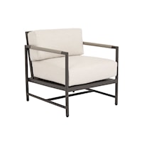 Contemporary Outdoor Upholstered Club Chair