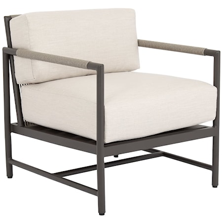 Outdoor Upholstered Club Chair