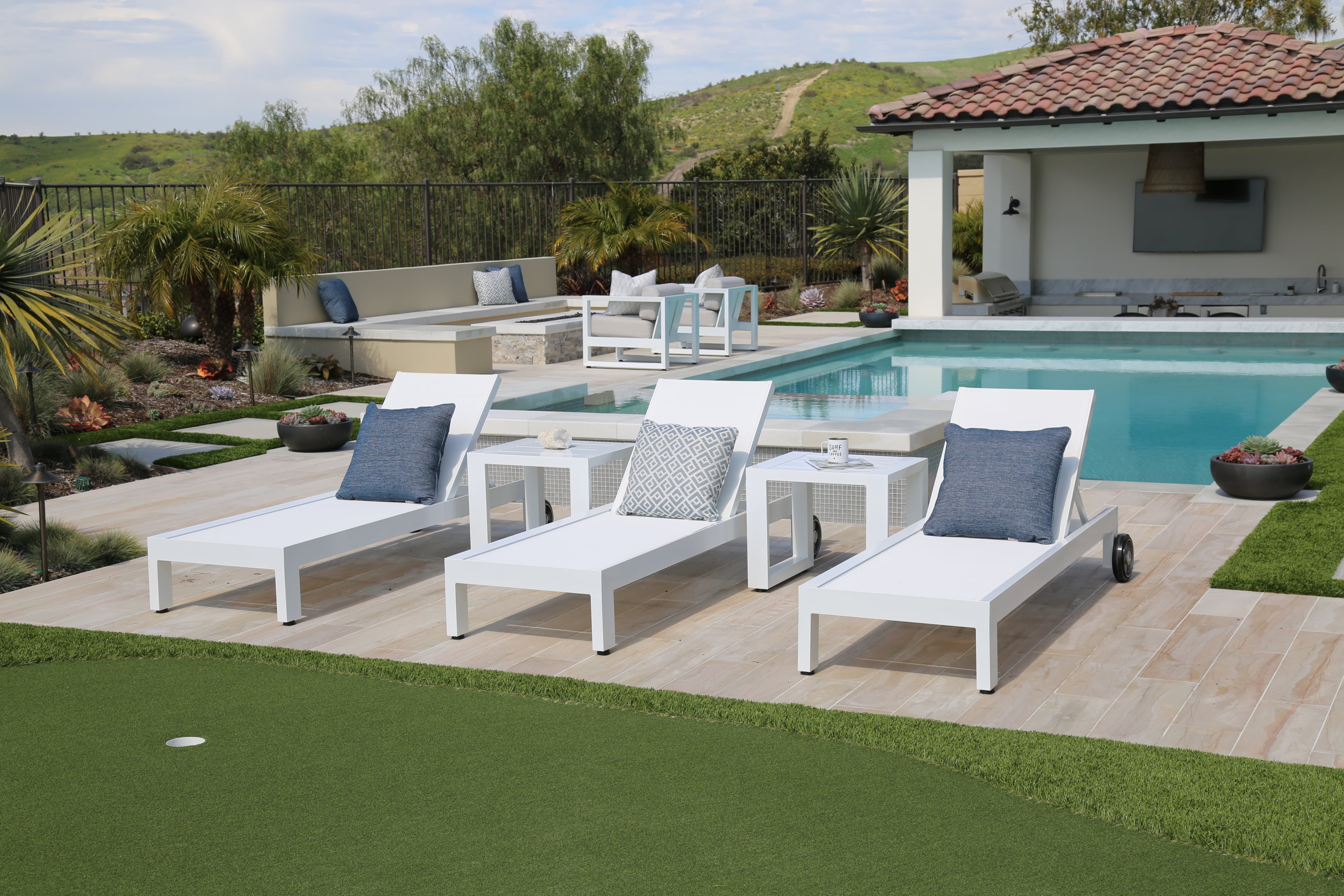 Outdoor Adjustable Sling Chaise