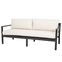 Contemporary Outdoor Sofa with Aluminum Frame