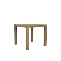 Coastal Square End Table with Weather Resistant Materials