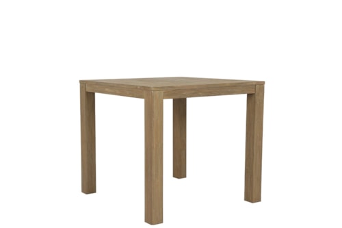 Coastal Square End Table with Weather Resistant Materials