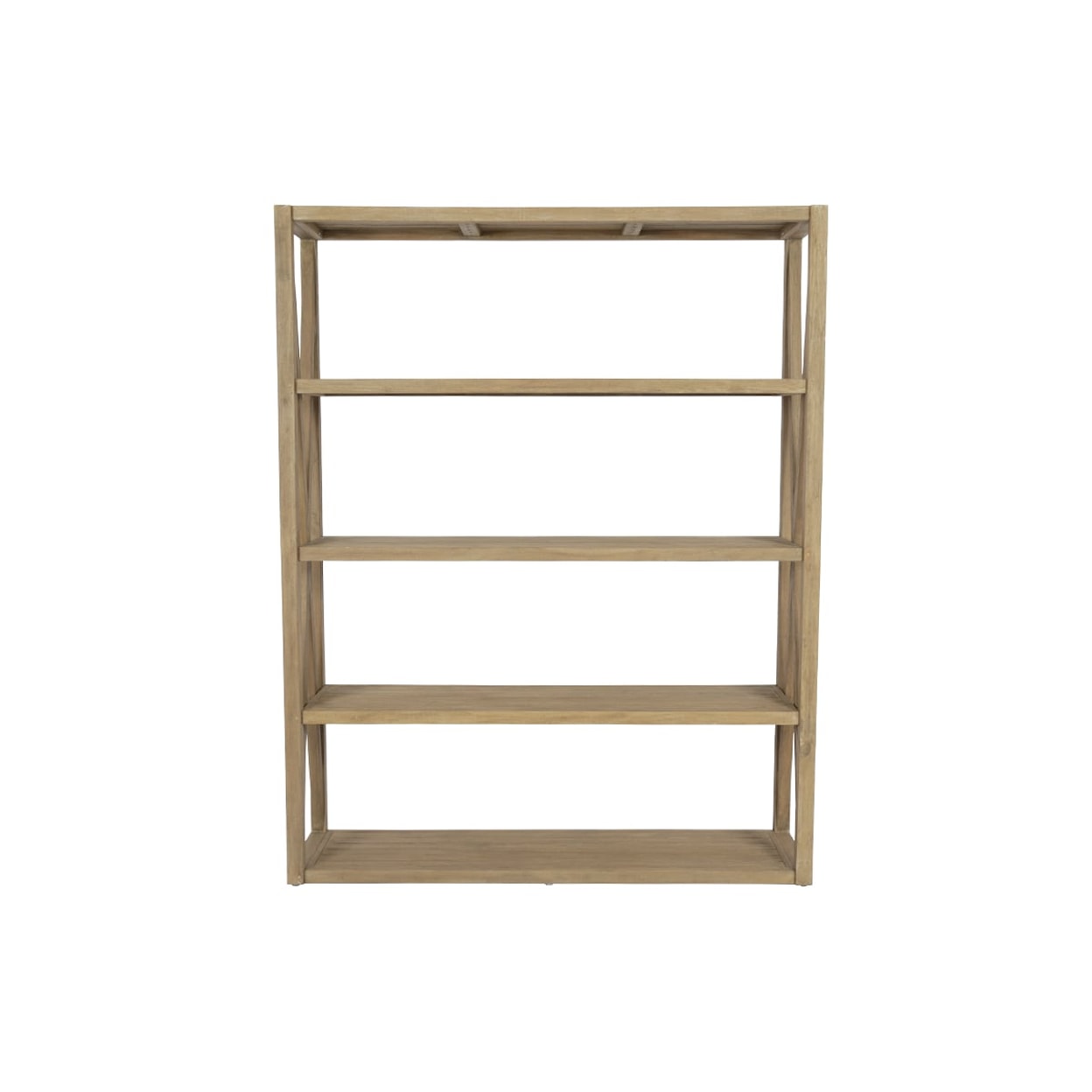 Sunset West Coastal Teak 4-Shelf Bookcase