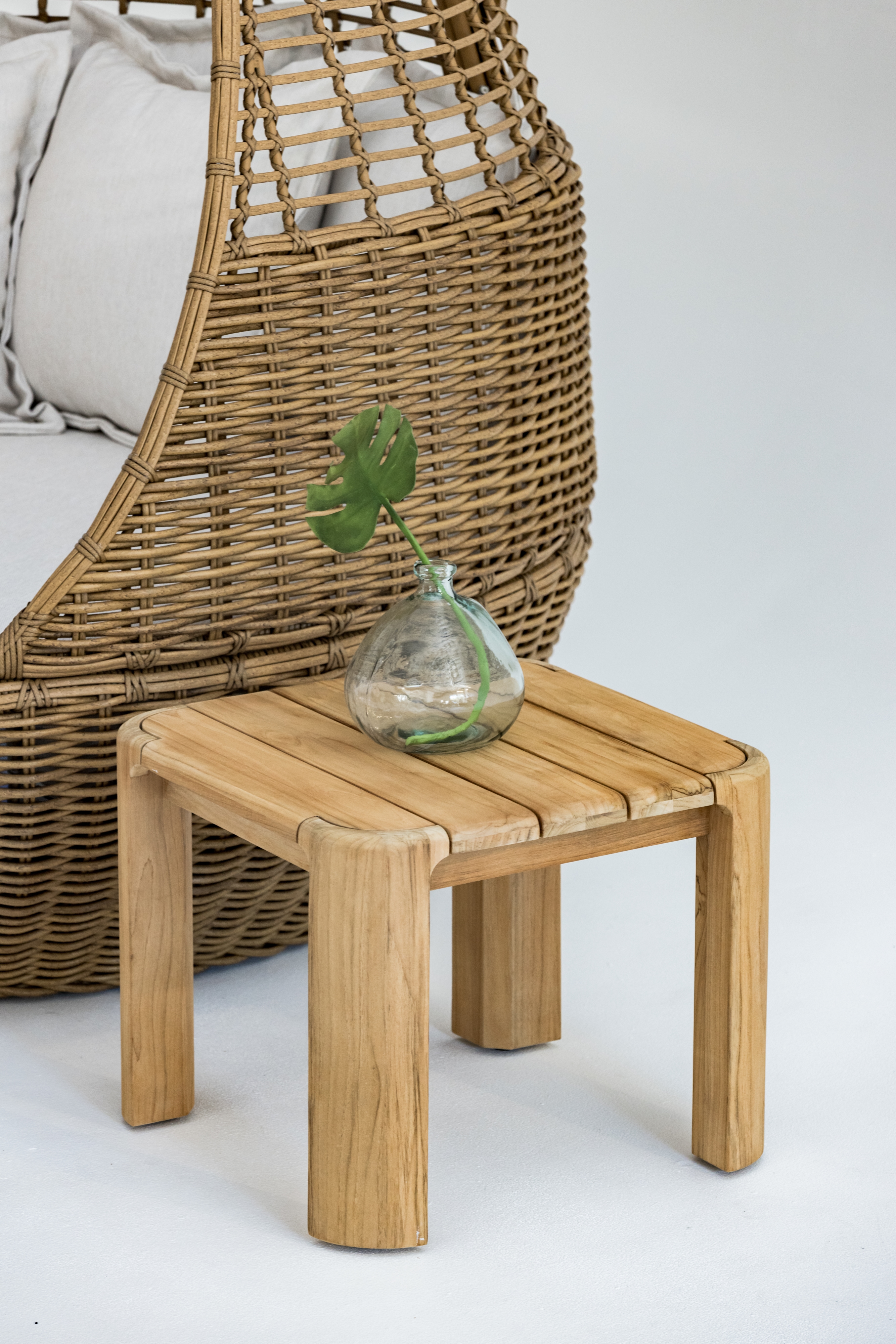 Natural Teak 24" Sq. End Table