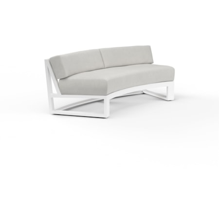 Outdoor Armless Curved Sofa