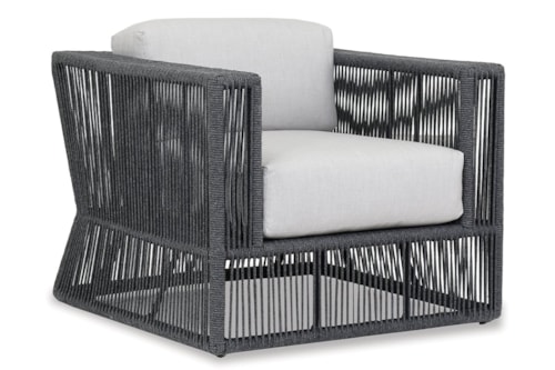 Contemporary Outdoor Cushioned Club Chair