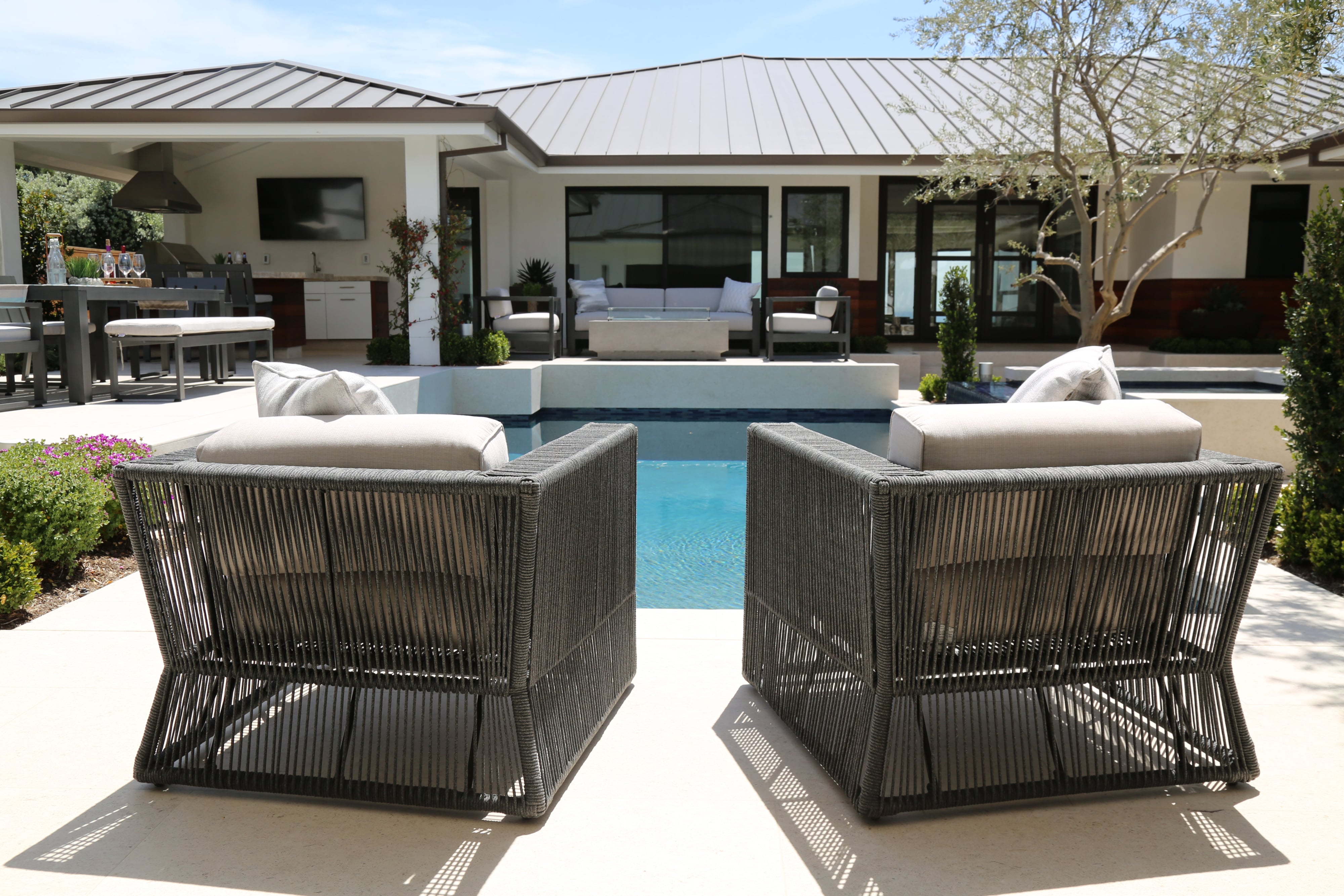 Sunset West Milano Outdoor Cushioned Club Chair
