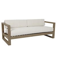 Coastal Upholstered Sofa with Water Resistant Materials