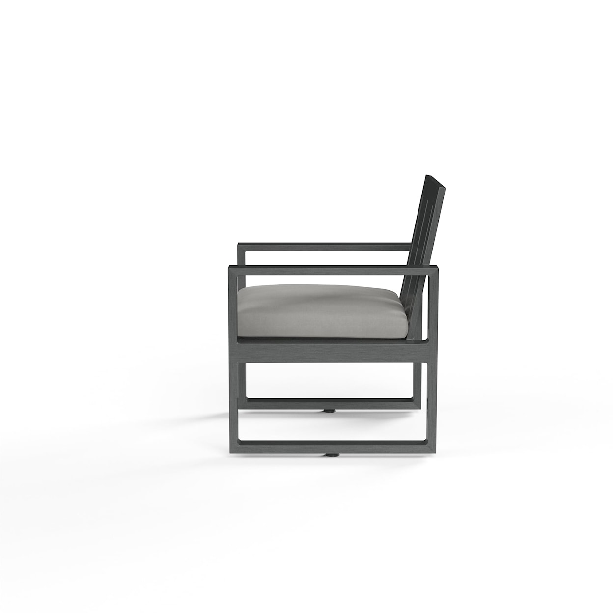 Sunset West Redondo Redondo Dining Chair In Cast Silver, No Welt