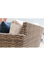 Sunset West Havana Transitional Outdoor Armless Resin Wicker Dining Chair