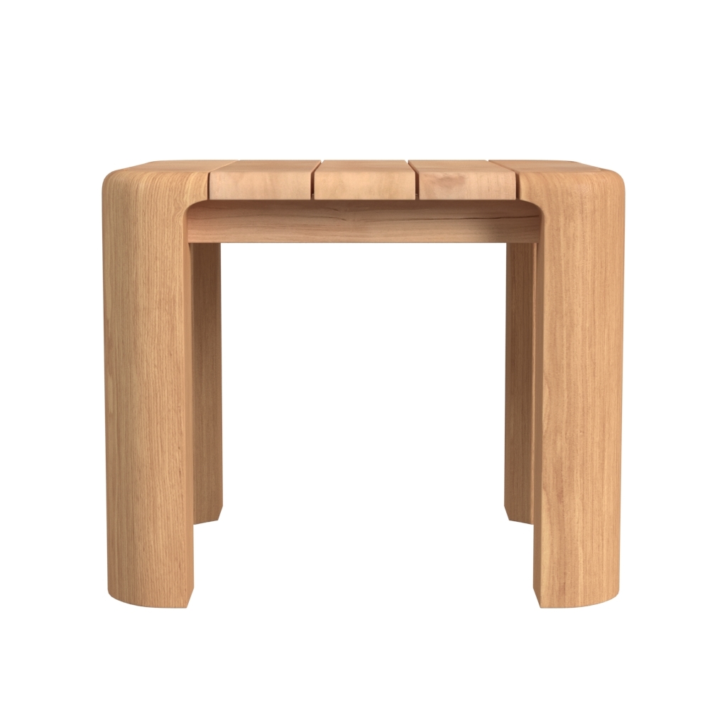 Natural Teak 24" Sq. End Table