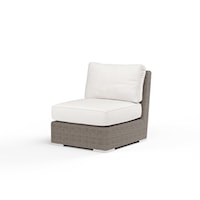 Transitional Outdoor Armless Club Chair