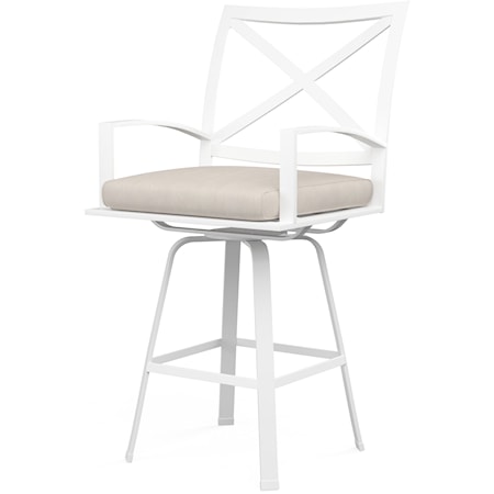 Cushioned Swivel Bar Stool