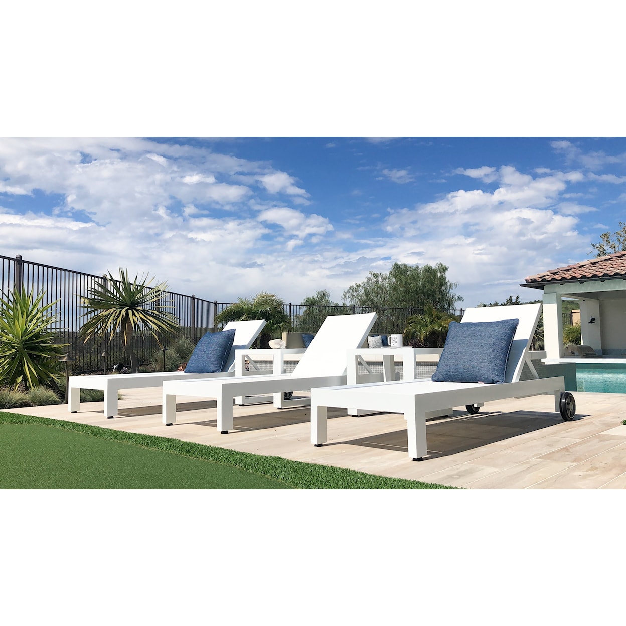 Sunset West Newport Outdoor Adjustable Sling Chaise