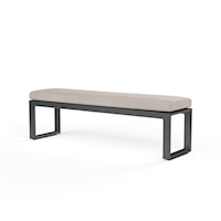 Contemporary Outdoor Dining Bench