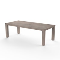 Transitional Outdoor 90" Dining Table