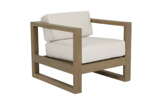 Coastal Outdoor Cushioned Club Chair