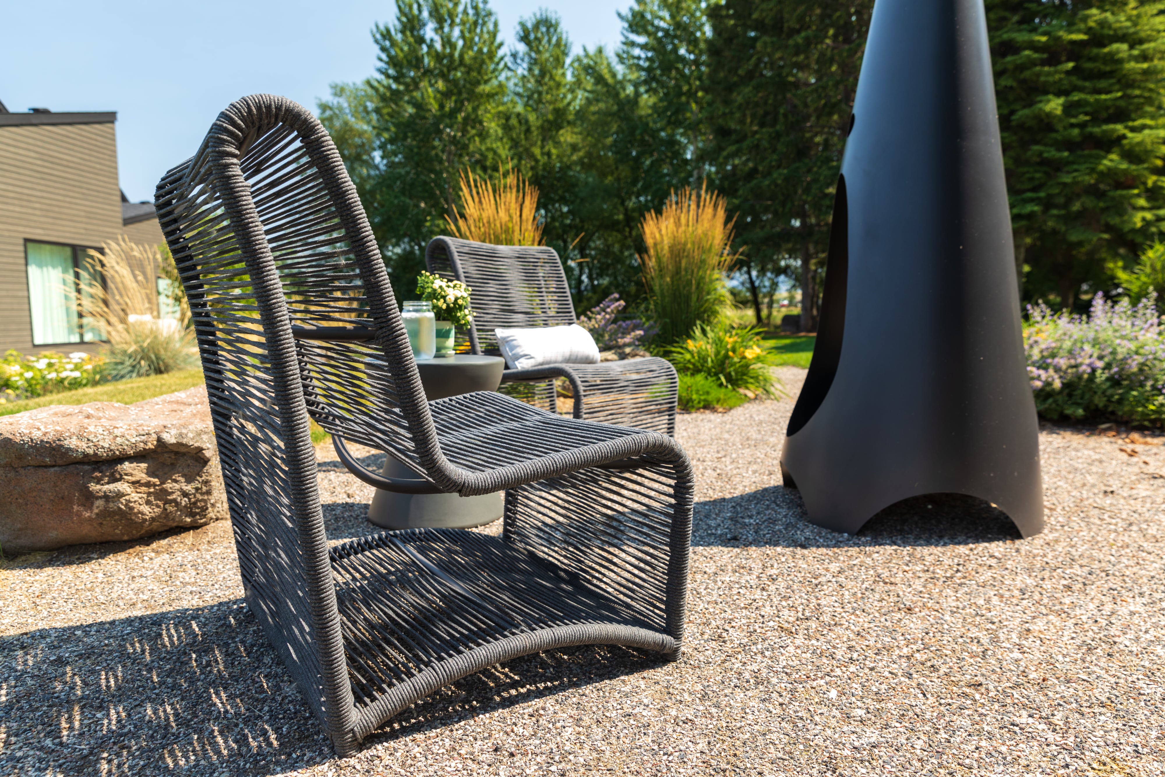 Sunset West Milano Armless Outdoor Club Chair
