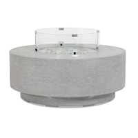 Contemporary Outdoor Round Fire Table