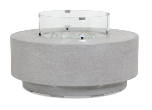 Contemporary Outdoor Round Fire Table