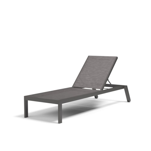 Contemporary Outdoor Stackable Chaise Lounge with Adjustable Back