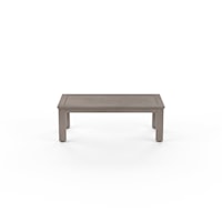 Transitional Outdoor Aluminum Coffee Table