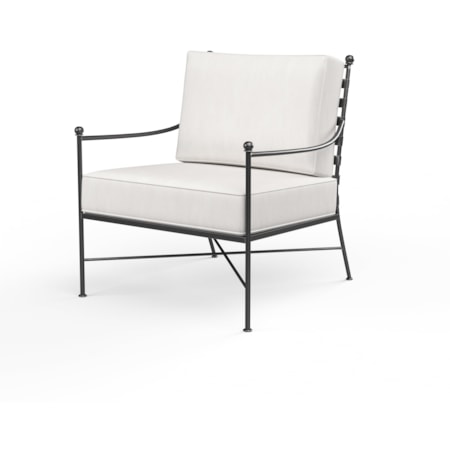 Outdoor Cushioned Club Chair