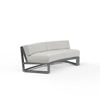 Contemporary Outdoor Curved Sofa