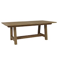 Coastal Rectangular Dining Table With Leaf Extension