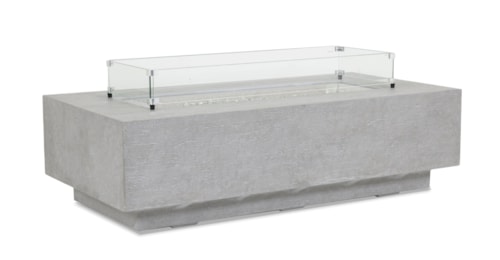 Contemporary Outdoor Rectangular Fire Table