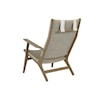 Sunset West Coastal Teak Upholstered Highback Chair