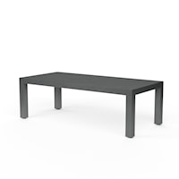 Contemporary Outdoor 90" Dining Table