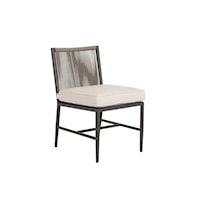 Contemporary Outdoor Armless Dining Chair