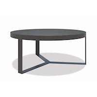 Contemporary 38" Outdoor Round Coffee Table