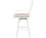 Sunset West Bristol Cushioned Swivel Counter Stool
