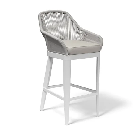 Contemporary Upholstered Barstool with