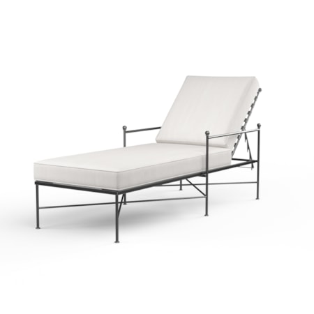 Outdoor Cushioned Chaise