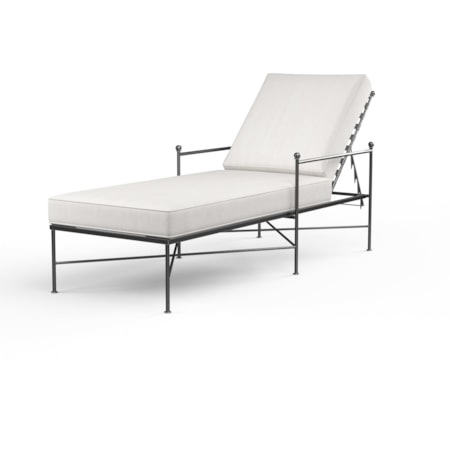 Outdoor Cushioned Chaise