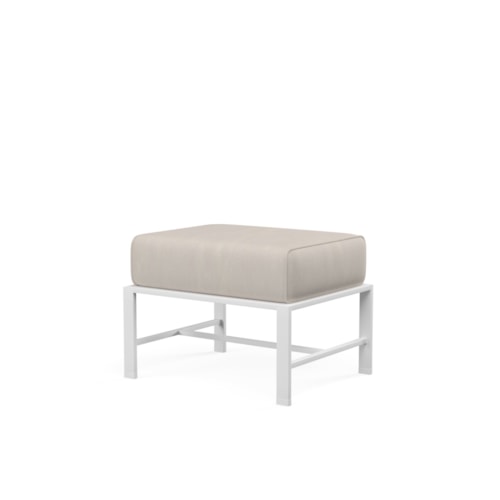 Transitional Cushioned Ottoman