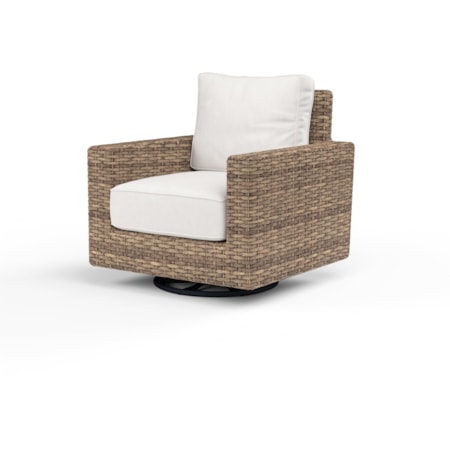 Outdoor Swivel Club Rocker