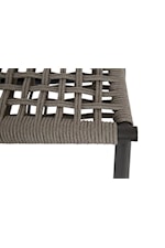 Sunset West Grigio Contemporary Outdoor Upholstered Chair with Woven Back and Seat