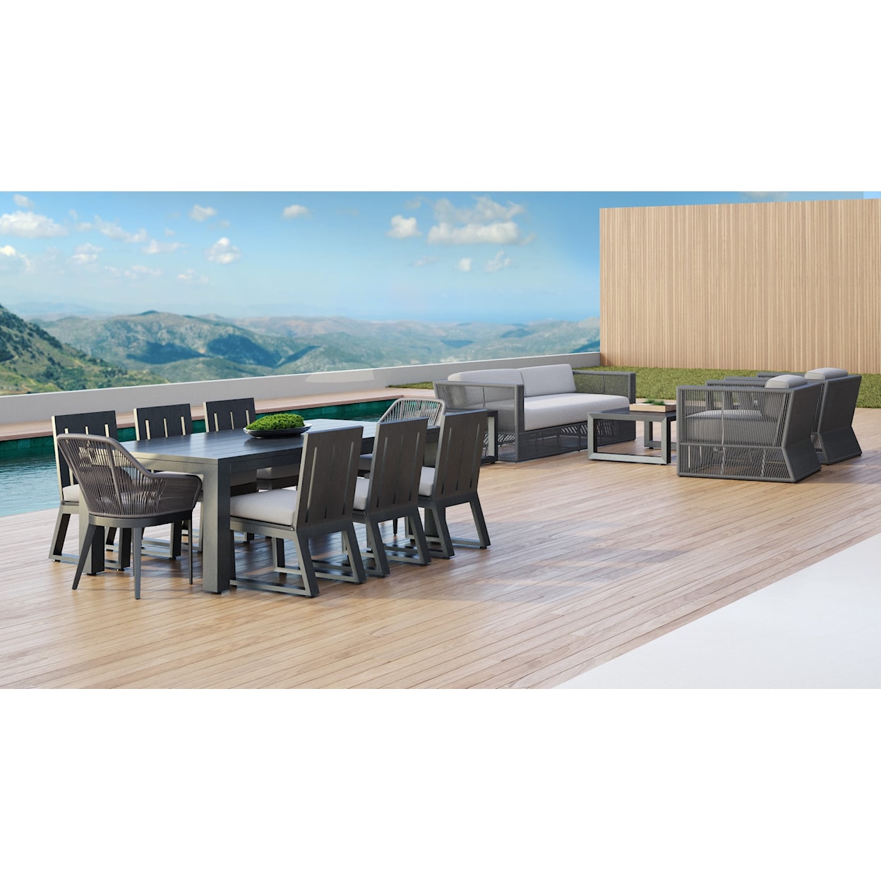 Sunset West Redondo Outdoor Extension Dining Table