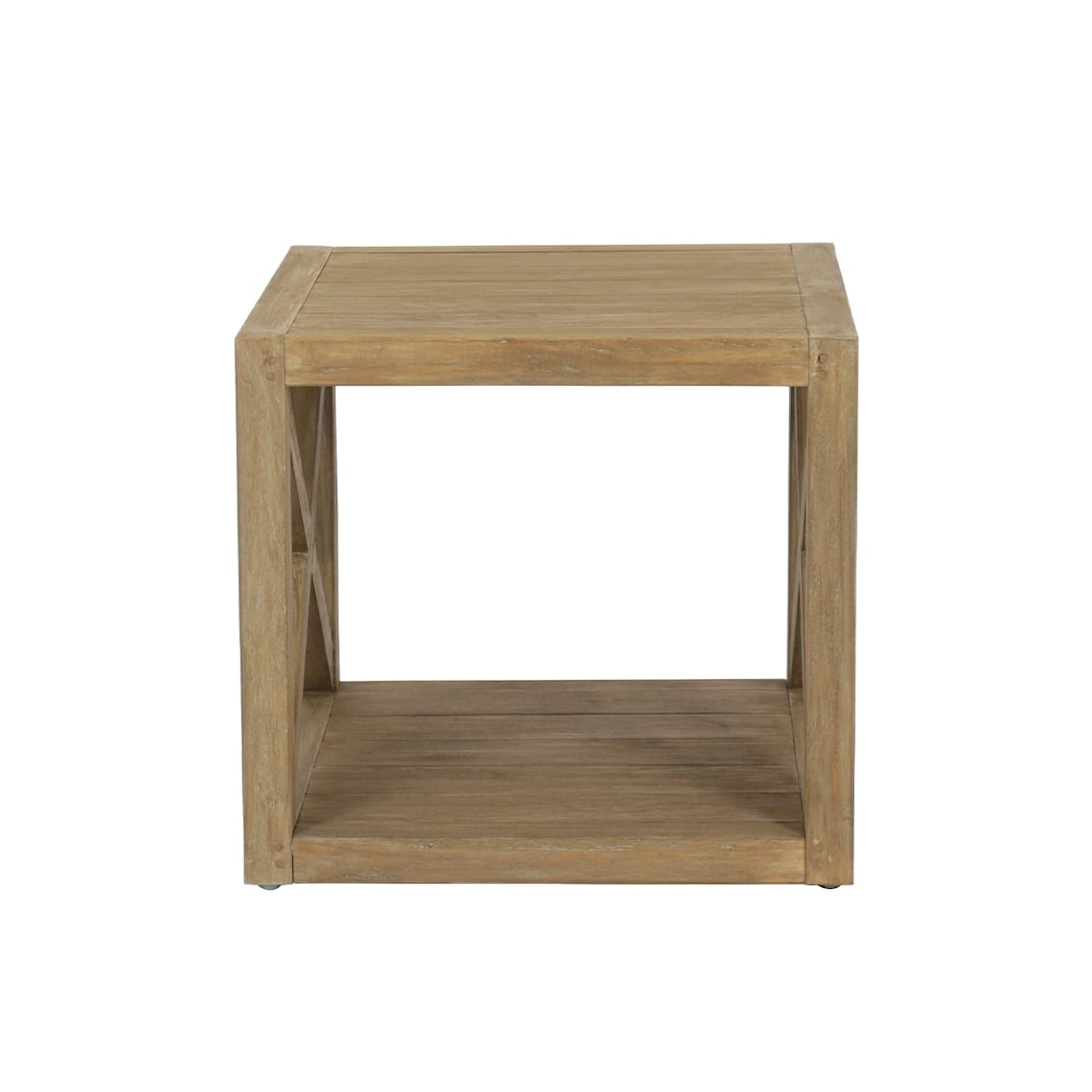 Sunset West Coastal Teak Square End Table