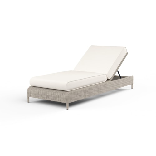 Transitional Upholstered Outdoor Adjustable Chaise