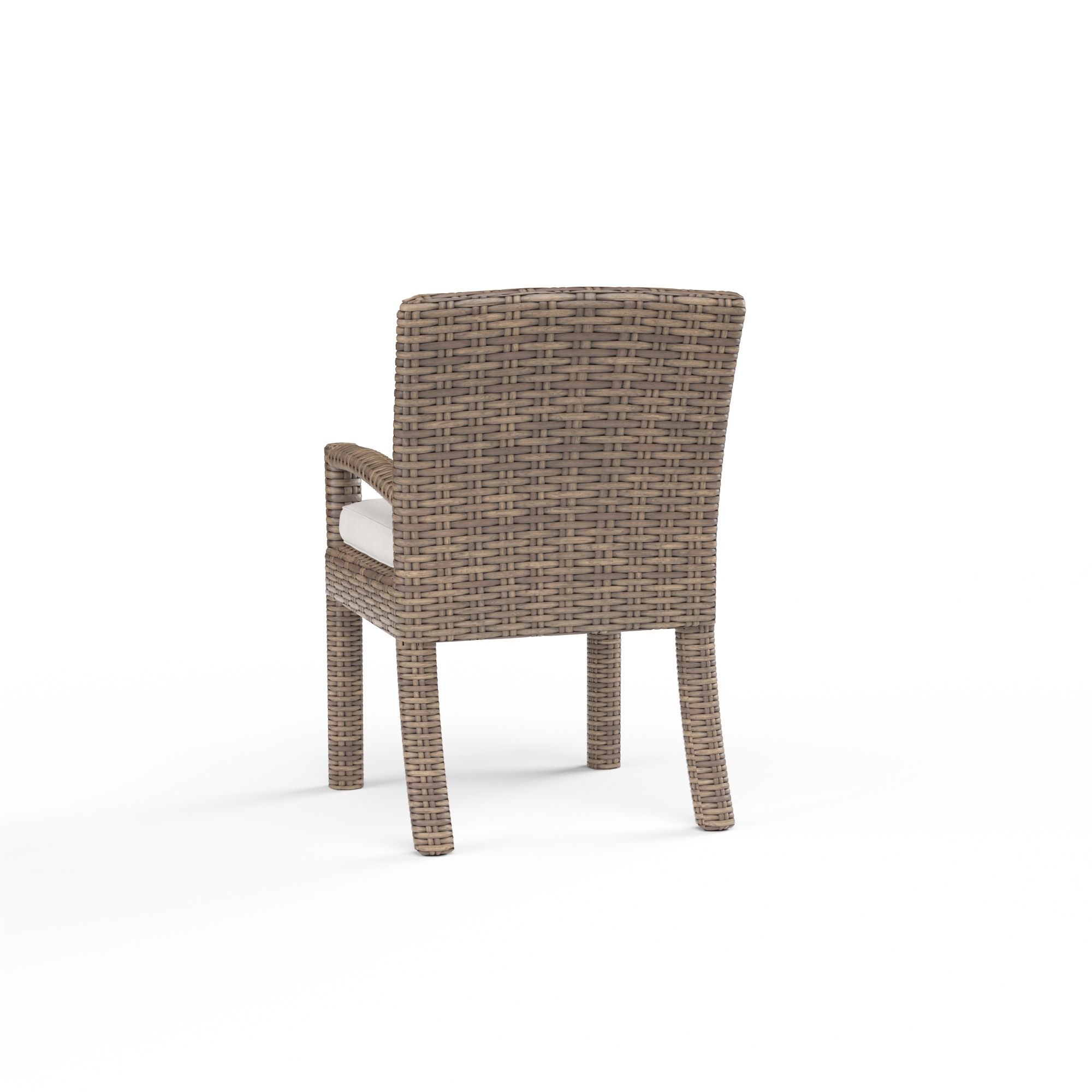 Resin Wicker Dining Chair w/Seat Cushion